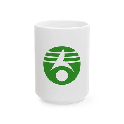 Flag of Kasukabe Saitama (Japan) White Coffee Mug 15oz - Go Mug Yourself