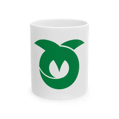 Flag of Kasuya Fukuoka (Japan) White Coffee Mug 11oz - Go Mug Yourself