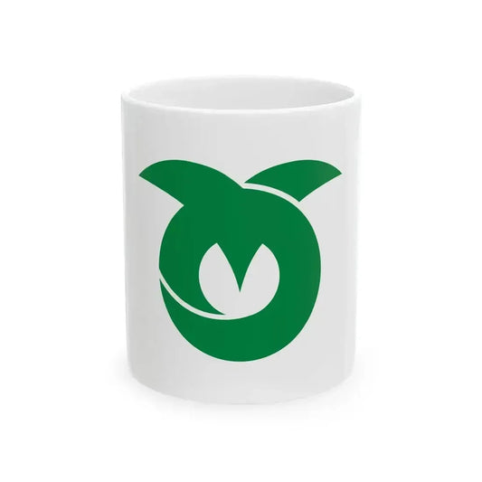 Flag of Kasuya Fukuoka (Japan) White Coffee Mug 11oz - Go Mug Yourself