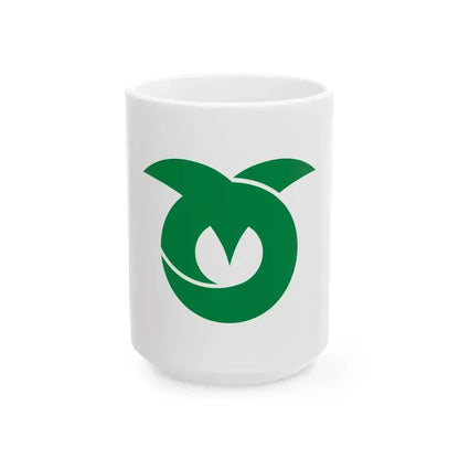 Flag of Kasuya Fukuoka (Japan) White Coffee Mug 15oz - Go Mug Yourself