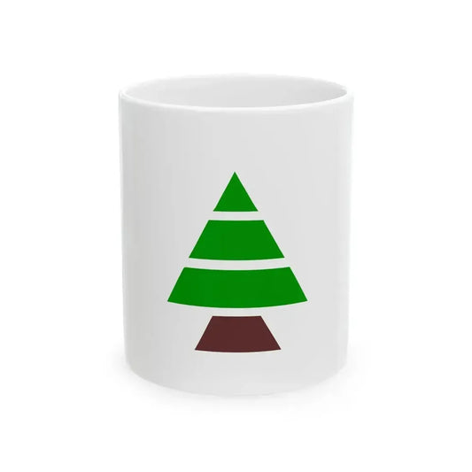 Flag of Kataeb Party (Lebanon) White Coffee Mug 11oz - Go Mug Yourself