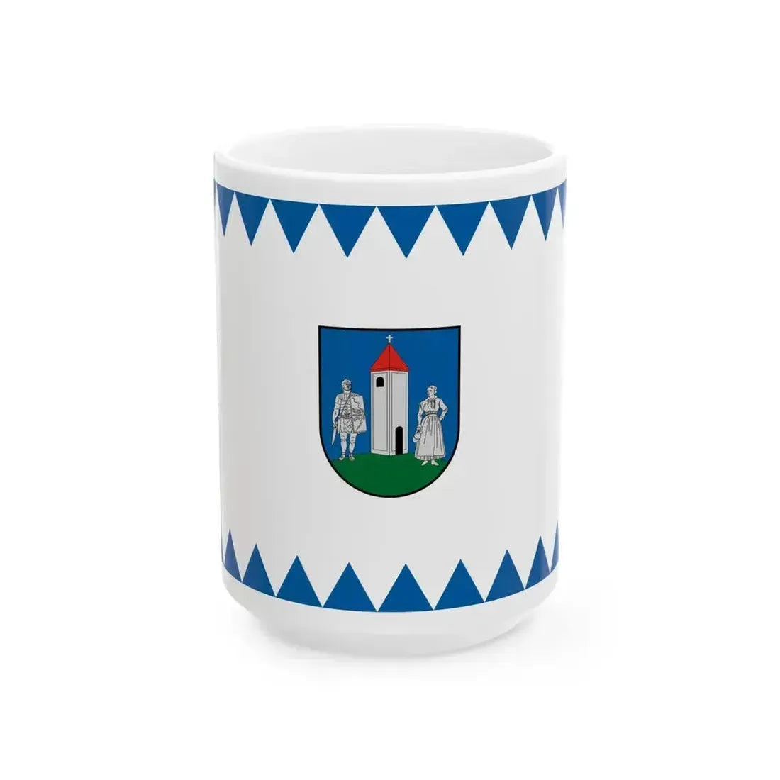 Flag of Katafa (Hungary) White Coffee Mug 15oz - Go Mug Yourself