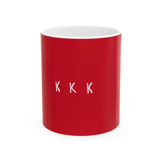 Flag of Katipunan at the Emilio Aguinaldo Shrine (Philippines) White Coffee Mug 11oz - Go Mug Yourself