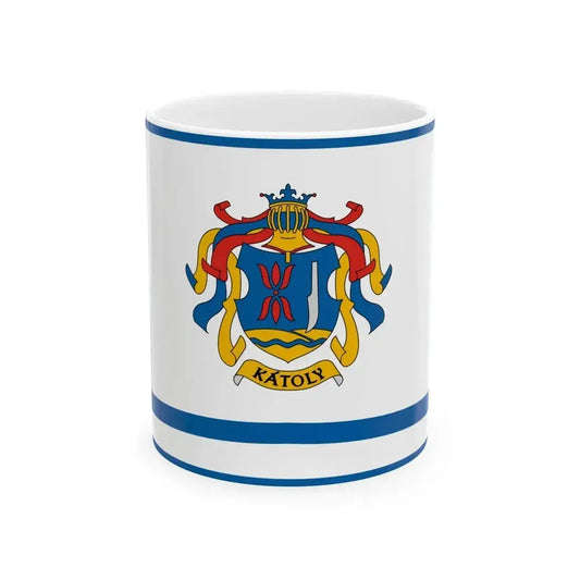 Flag of Katoly (Hungary) White Coffee Mug 11oz - Go Mug Yourself