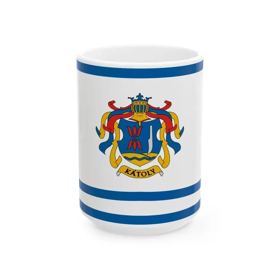 Flag of Katoly (Hungary) White Coffee Mug 15oz - Go Mug Yourself