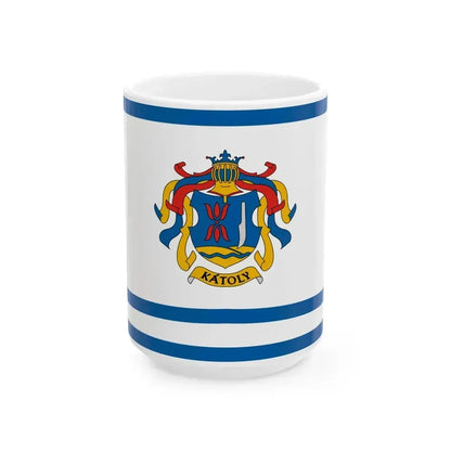 Flag of Katoly (Hungary) White Coffee Mug 15oz - Go Mug Yourself