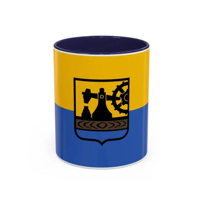 Flag of Katowice Poland - Accent Coffee Mug 11oz Navy - Go Mug Yourself