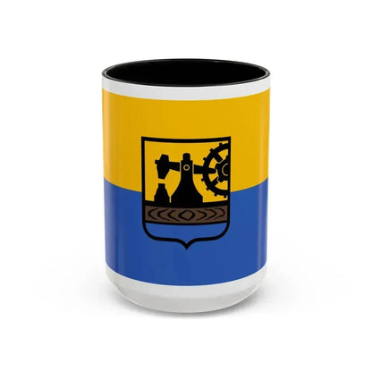 Flag of Katowice Poland - Accent Coffee Mug 15oz Black - Go Mug Yourself