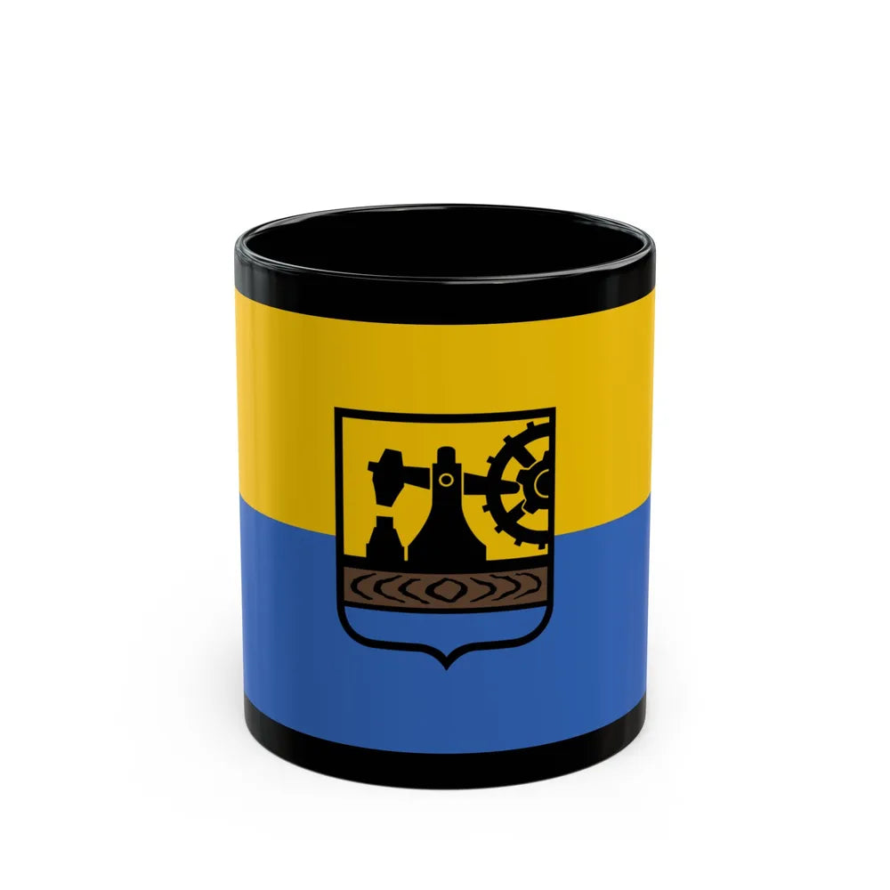 Flag of Katowice Poland - Black Coffee Mug-11oz-Go Mug Yourself