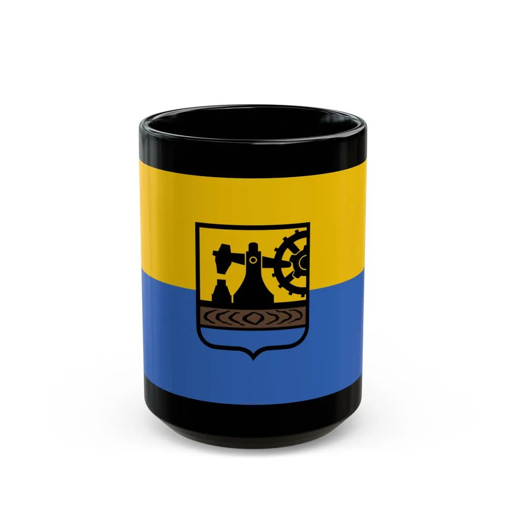 Flag of Katowice Poland - Black Coffee Mug-15oz-Go Mug Yourself