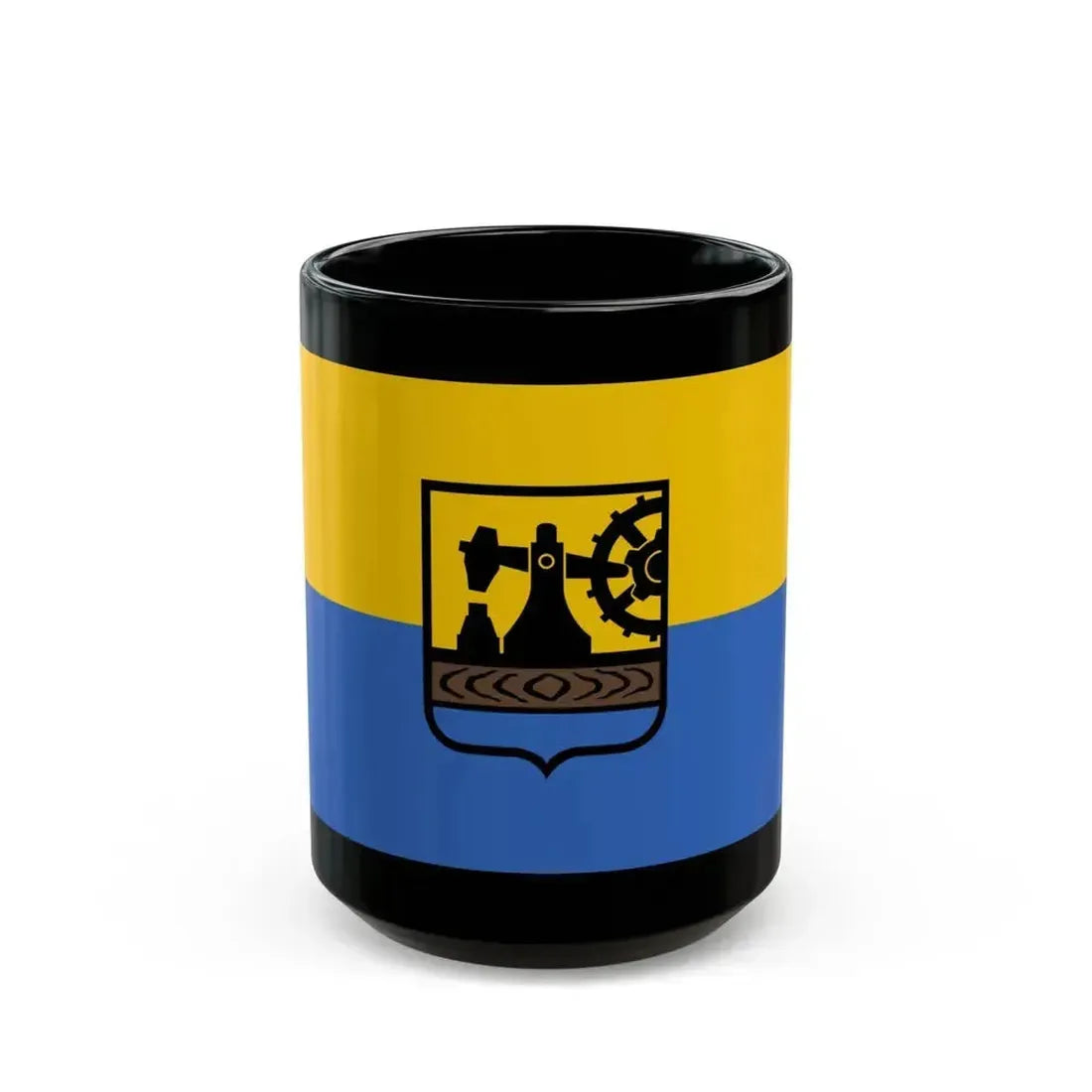 Flag of Katowice Poland - Black Coffee Mug 15oz - Go Mug Yourself
