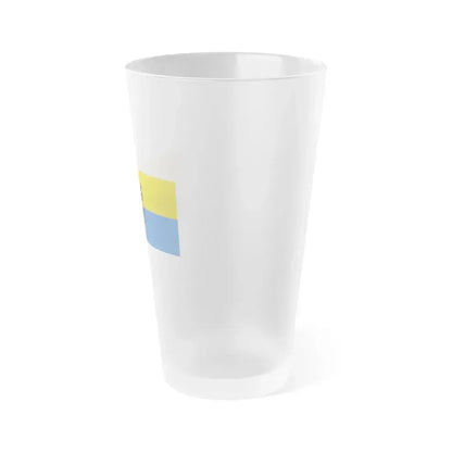 Flag of Katowice Poland - Frosted Pint Glass 16oz - Go Mug Yourself