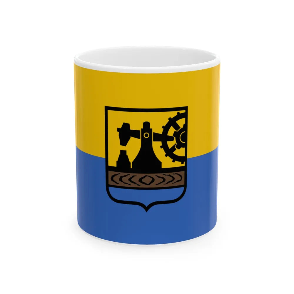 Flag of Katowice Poland - White Coffee Mug-11oz-Go Mug Yourself