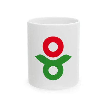 Flag of Katsuragi Nara (Japan) White Coffee Mug 11oz - Go Mug Yourself