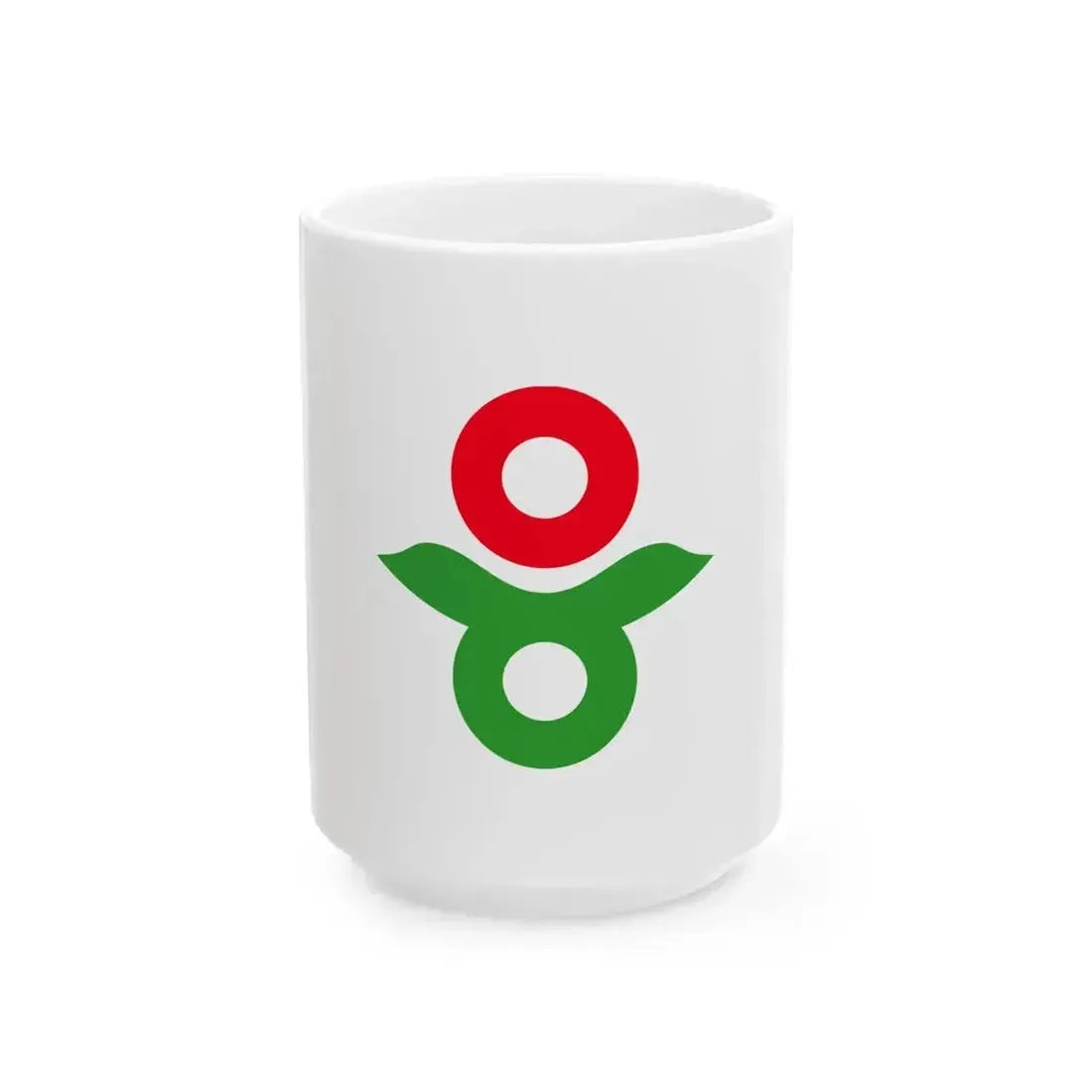 Flag of Katsuragi Nara (Japan) White Coffee Mug 15oz - Go Mug Yourself