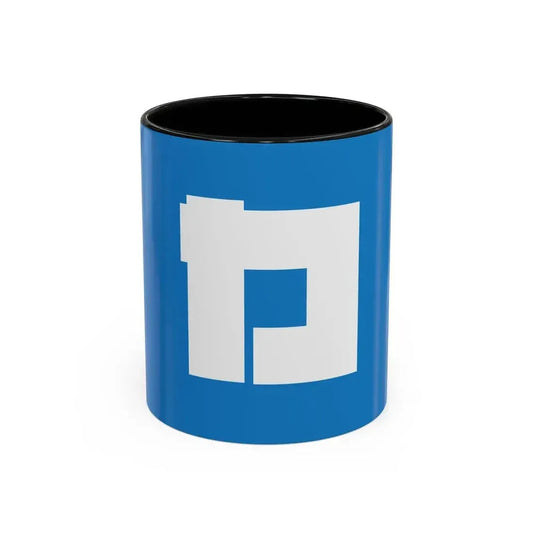 Flag of Katsushika ku Tokyo Japan - Accent Coffee Mug 11oz Black - Go Mug Yourself