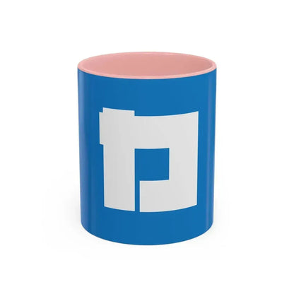 Flag of Katsushika ku Tokyo Japan - Accent Coffee Mug 11oz Pink - Go Mug Yourself