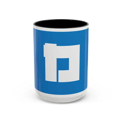 Flag of Katsushika ku Tokyo Japan - Accent Coffee Mug 15oz Black - Go Mug Yourself