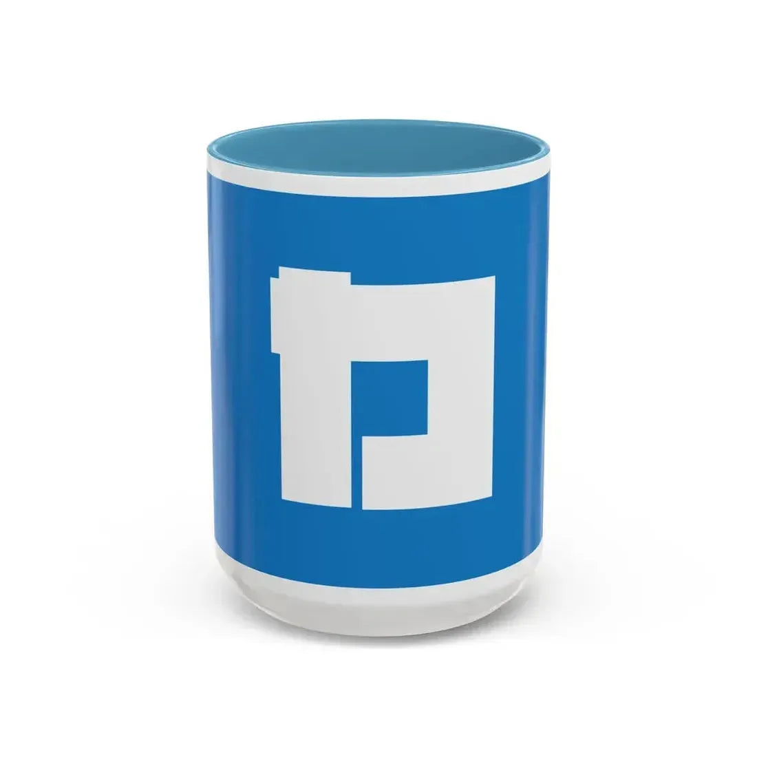 Flag of Katsushika ku Tokyo Japan - Accent Coffee Mug 15oz Light Blue - Go Mug Yourself