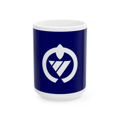 Flag of Katsuura Chiba (Japan) White Coffee Mug 15oz - Go Mug Yourself