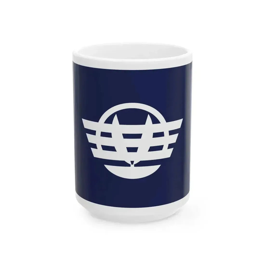 Flag of Katsuura Tokushima (Japan) White Coffee Mug 15oz - Go Mug Yourself