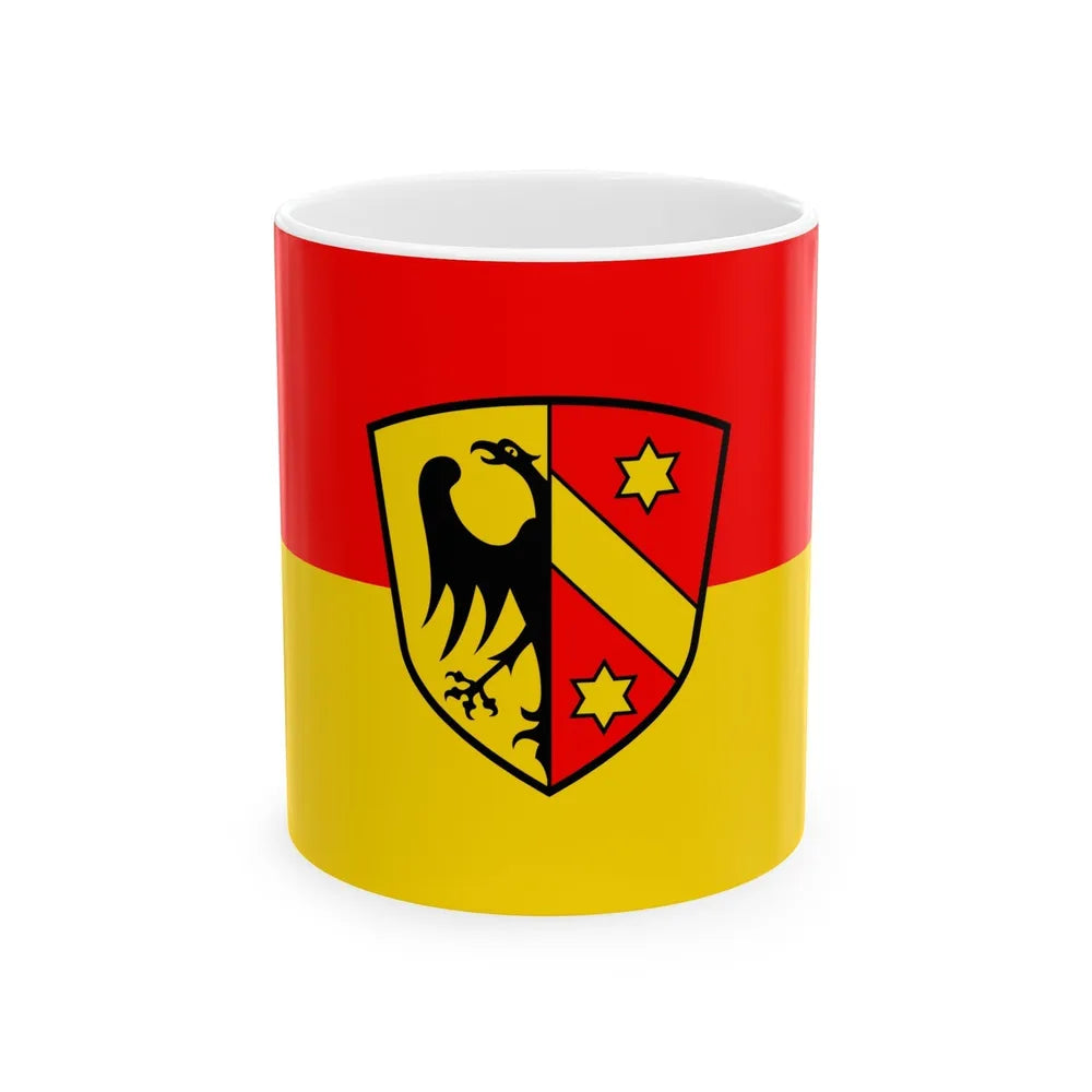 Flag of Kaufbeuren Germany - White Coffee Mug-11oz-Go Mug Yourself