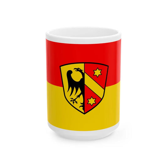 Flag of Kaufbeuren Germany - White Coffee Mug-15oz-Go Mug Yourself