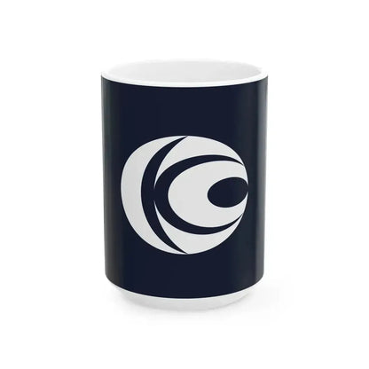 Flag of Kawachi Ibaraki (Japan) White Coffee Mug 15oz - Go Mug Yourself