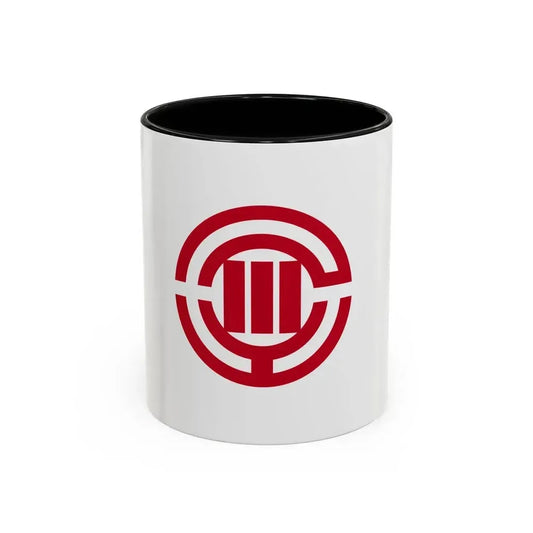 Flag of Kawagoe Saitama Japan - Accent Coffee Mug 11oz Black - Go Mug Yourself