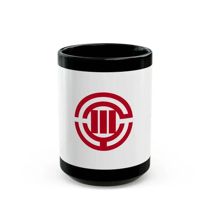 Flag of Kawagoe Saitama Japan - Black Coffee Mug 15oz - Go Mug Yourself