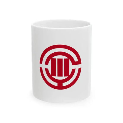 Flag of Kawagoe Saitama Japan - White Coffee Mug 11oz - Go Mug Yourself