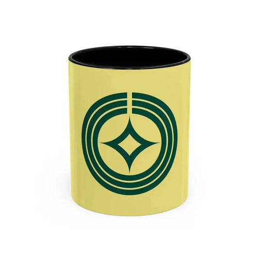 Flag of Kawaguchi Saitama Japan - Accent Coffee Mug 11oz Black - Go Mug Yourself