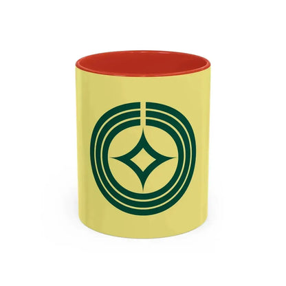 Flag of Kawaguchi Saitama Japan - Accent Coffee Mug 11oz Red - Go Mug Yourself