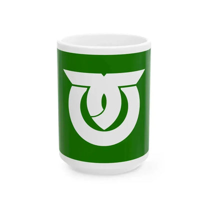 Flag of Kawakami Nagano (Japan) White Coffee Mug 15oz - Go Mug Yourself
