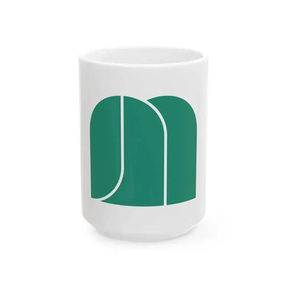 Flag of Kawakami Nara (Japan) White Coffee Mug 15oz - Go Mug Yourself