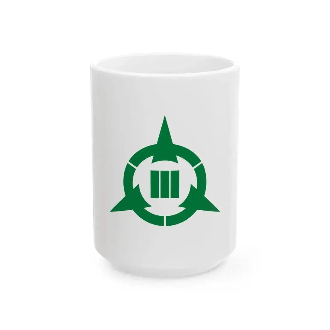 Flag of Kawaminami Miyazaki (Japan) White Coffee Mug 15oz - Go Mug Yourself