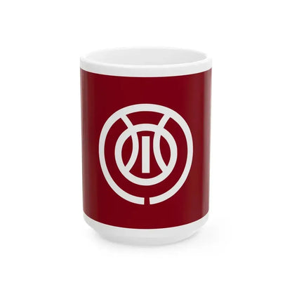 Flag of Kawanishi Yamagata (Japan) White Coffee Mug 15oz - Go Mug Yourself