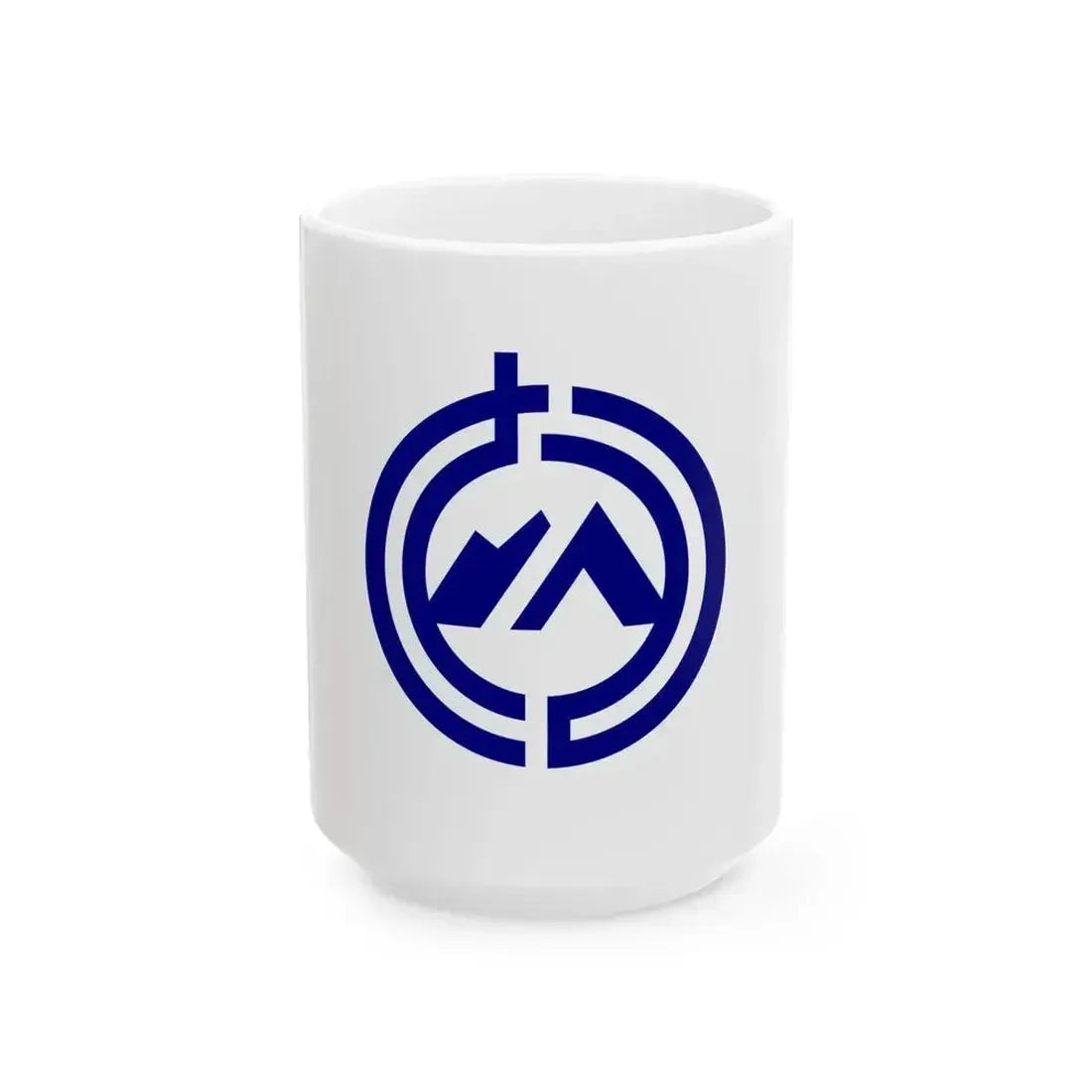 Flag of Kawara Fukuoka (Japan) White Coffee Mug 15oz - Go Mug Yourself