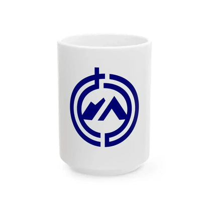 Flag of Kawara Fukuoka (Japan) White Coffee Mug 15oz - Go Mug Yourself