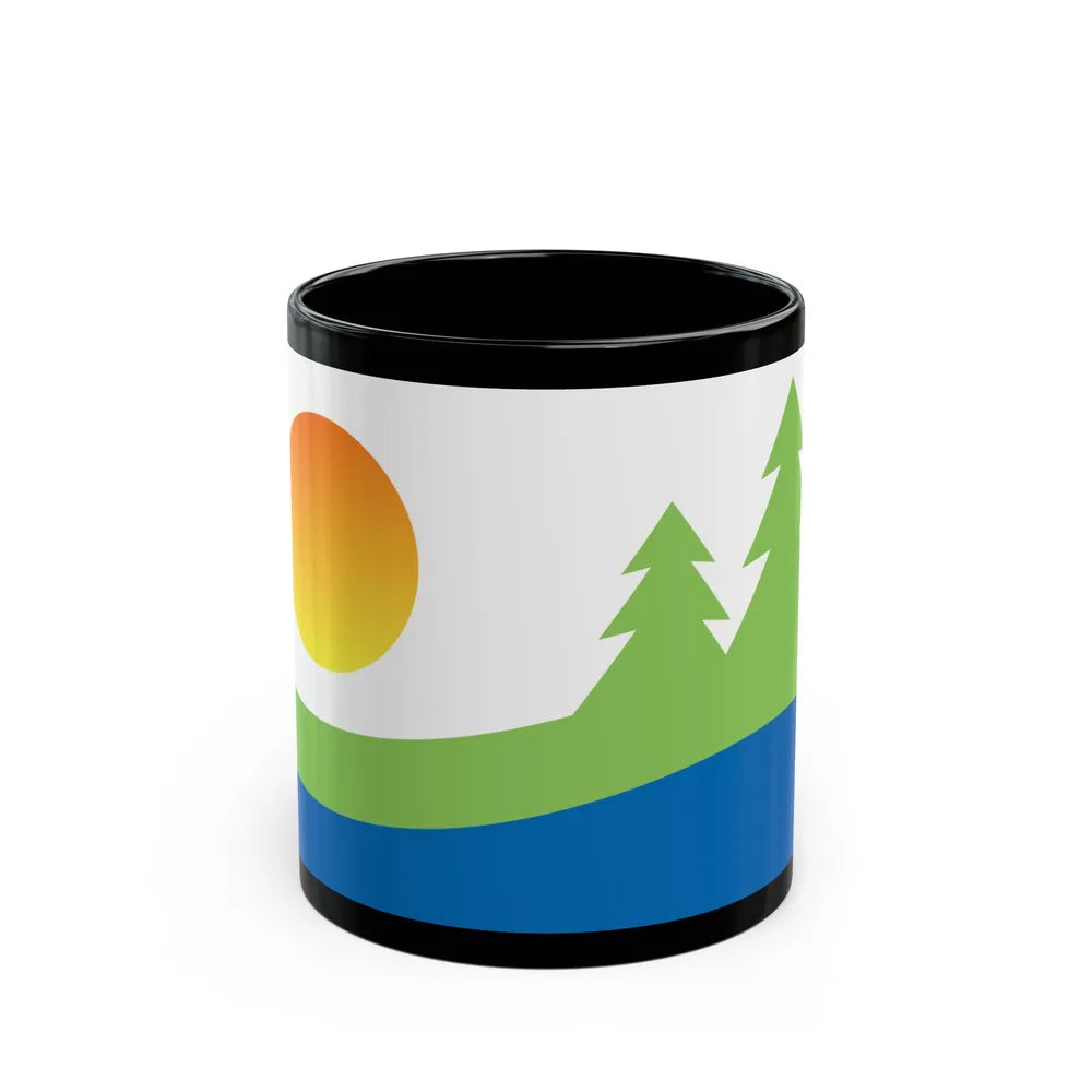 Flag of Kawartha Lakes Canada - Black Coffee Mug-11oz-Go Mug Yourself