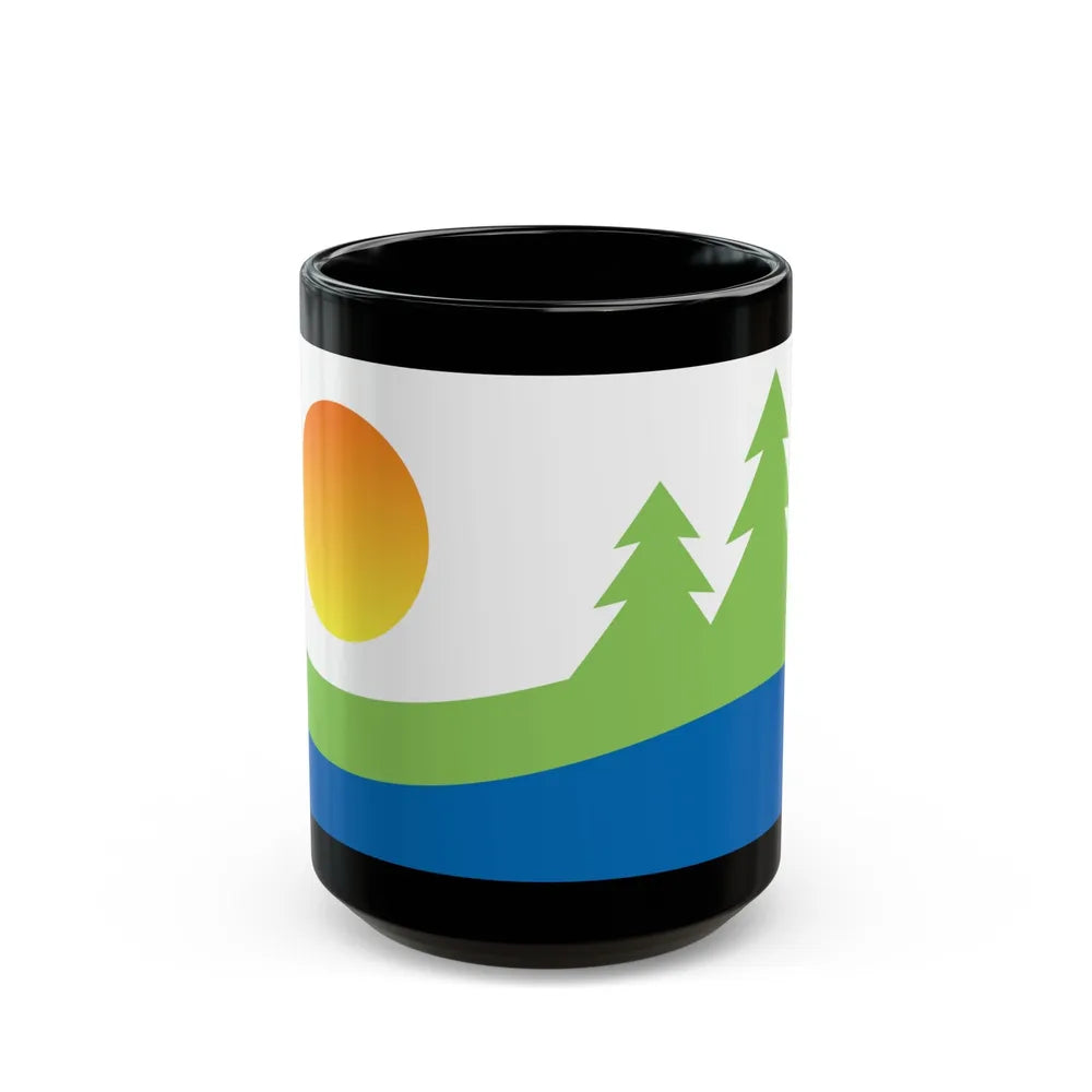 Flag of Kawartha Lakes Canada - Black Coffee Mug-15oz-Go Mug Yourself