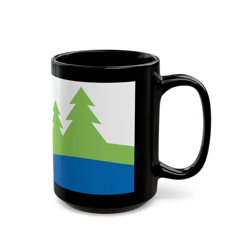 Flag of Kawartha Lakes Canada - Black Coffee Mug-Go Mug Yourself