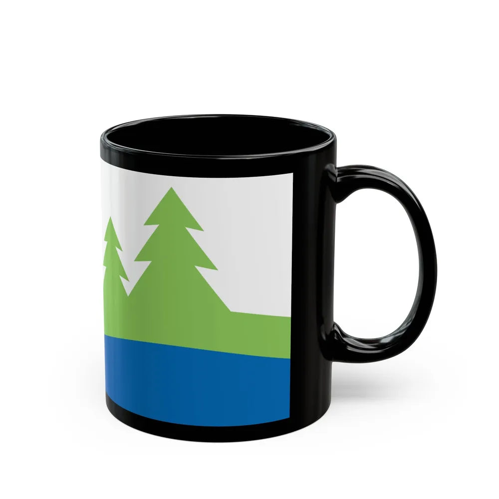 Flag of Kawartha Lakes Canada - Black Coffee Mug-Go Mug Yourself