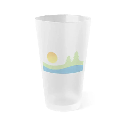Flag of Kawartha Lakes Canada - Frosted Pint Glass 16oz 16oz Frosted - Go Mug Yourself