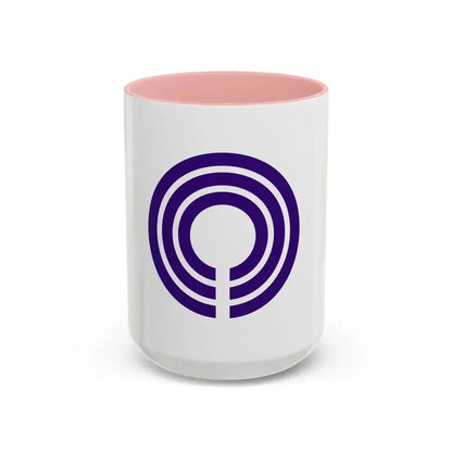 Flag of Kawasaki Kanagawa Japan - Accent Coffee Mug 15oz Pink - Go Mug Yourself