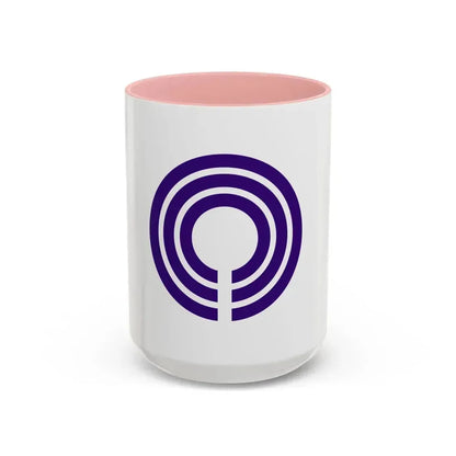 Flag of Kawasaki Kanagawa Japan - Accent Coffee Mug 15oz Pink - Go Mug Yourself