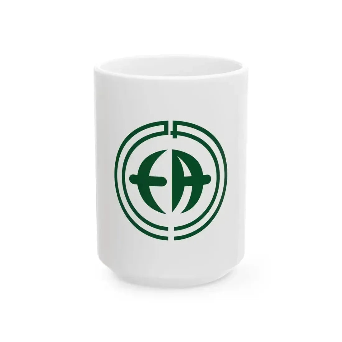 Flag of Kawatana Nagasaki (Japan) White Coffee Mug 15oz - Go Mug Yourself