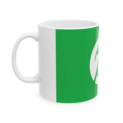 Flag of Kawaue Gifu 1962-2005 (Japan) White Coffee Mug - Go Mug Yourself