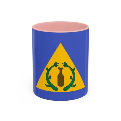 Flag of Kayangel Palau - Accent Coffee Mug 11oz Pink - Go Mug Yourself