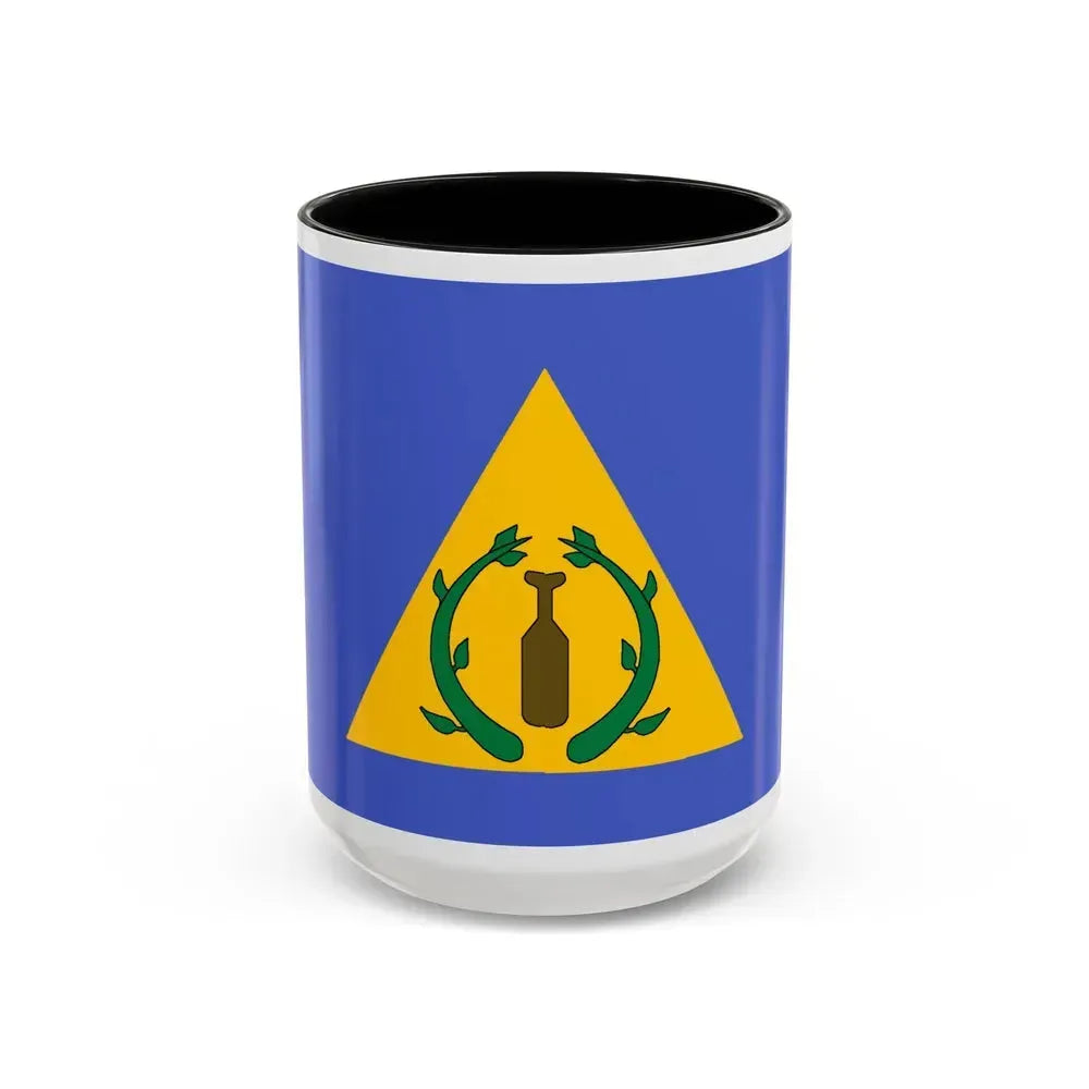 Flag of Kayangel Palau - Accent Coffee Mug 15oz Black - Go Mug Yourself